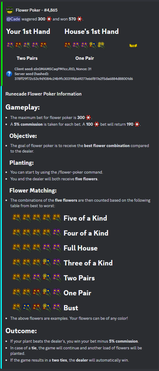 Game Flower Poker